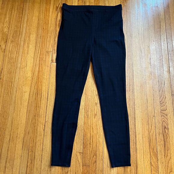 SPANX Pants Womens XL Jean-ish Ankle Leggings Jeggings 20018T Blue Black - Picture 1 of 12